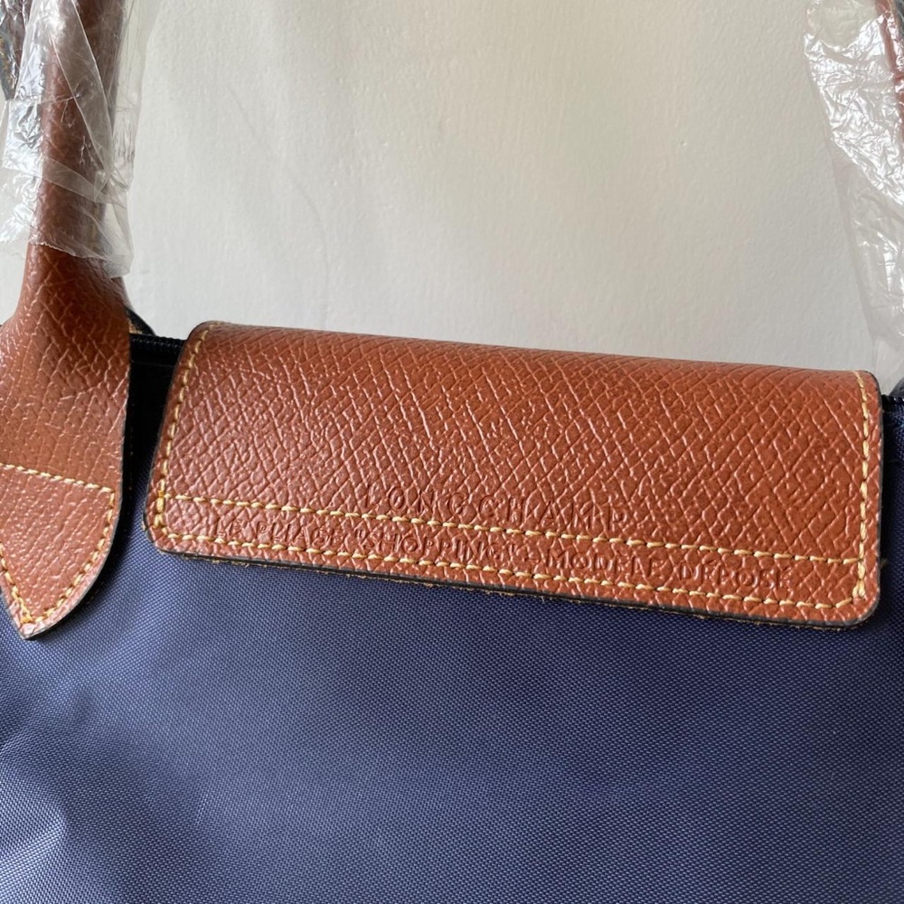 Longchamp Large Nude Blue Purple Dumpling Bag - Picture 4 of 5
